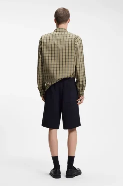 Loose-Fit Shorts aus Baumwoll-Terry mit Logo-Print