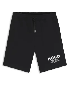Loose-Fit Shorts aus Baumwoll-Terry mit Logo-Print