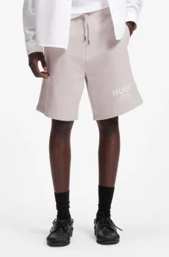 Loose-Fit Shorts aus Baumwoll-Terry mit Logo-Print