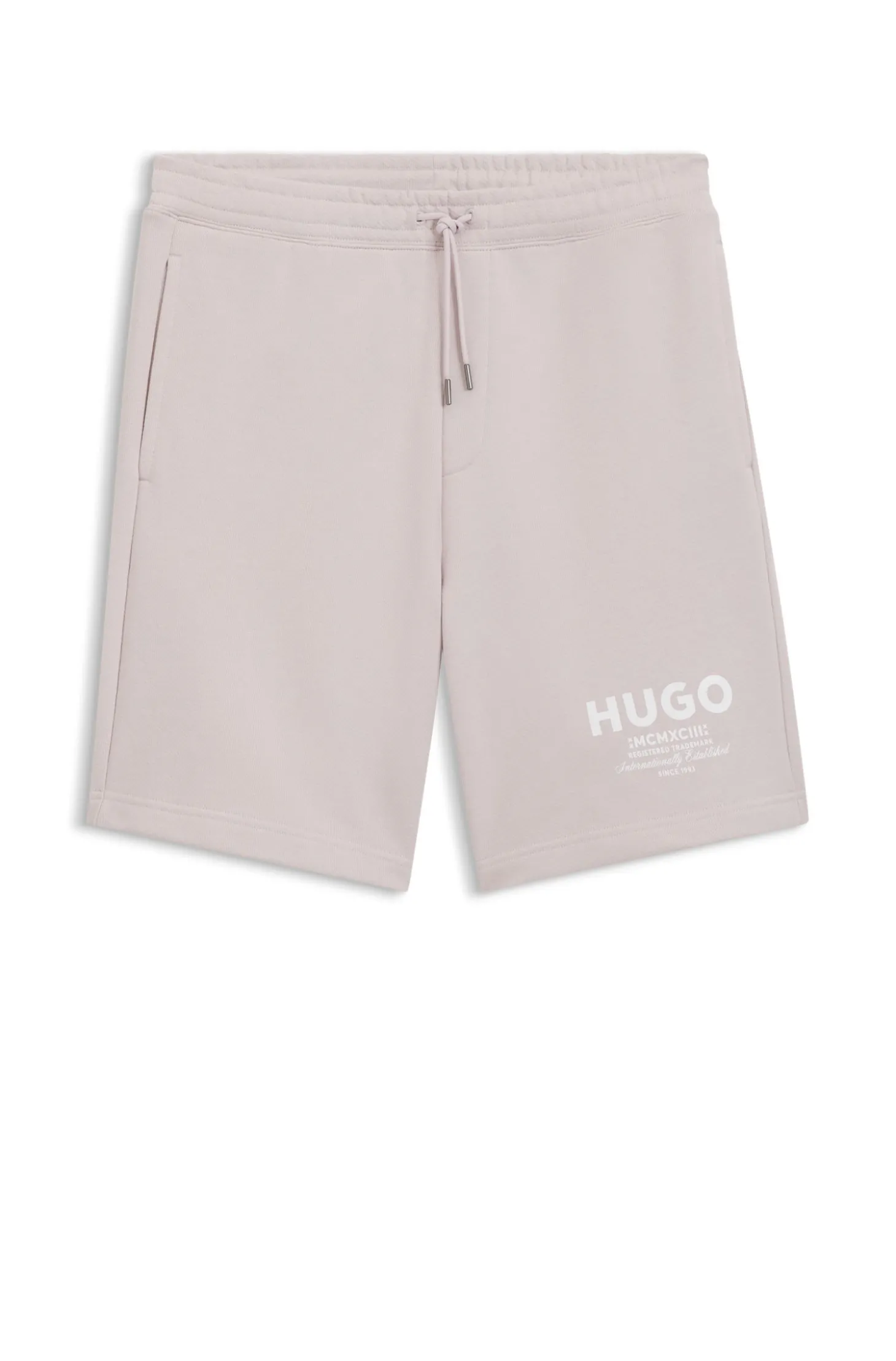 Loose-Fit Shorts aus Baumwoll-Terry mit Logo-Print