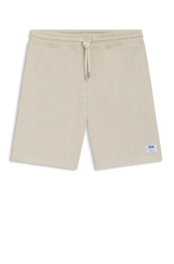 Loose-Fit Shorts aus Baumwoll-Mix mit Waffelstruktur