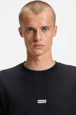 Loose-Fit T-Shirt aus Baumwolle mit Logo-Artwork hinten