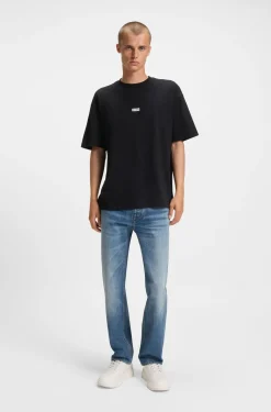Loose-Fit T-Shirt aus Baumwolle mit Logo-Artwork hinten