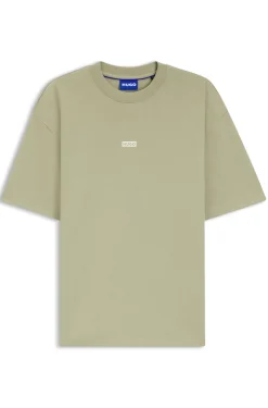Loose-Fit T-Shirt aus Baumwolle mit Logo-Artwork hinten