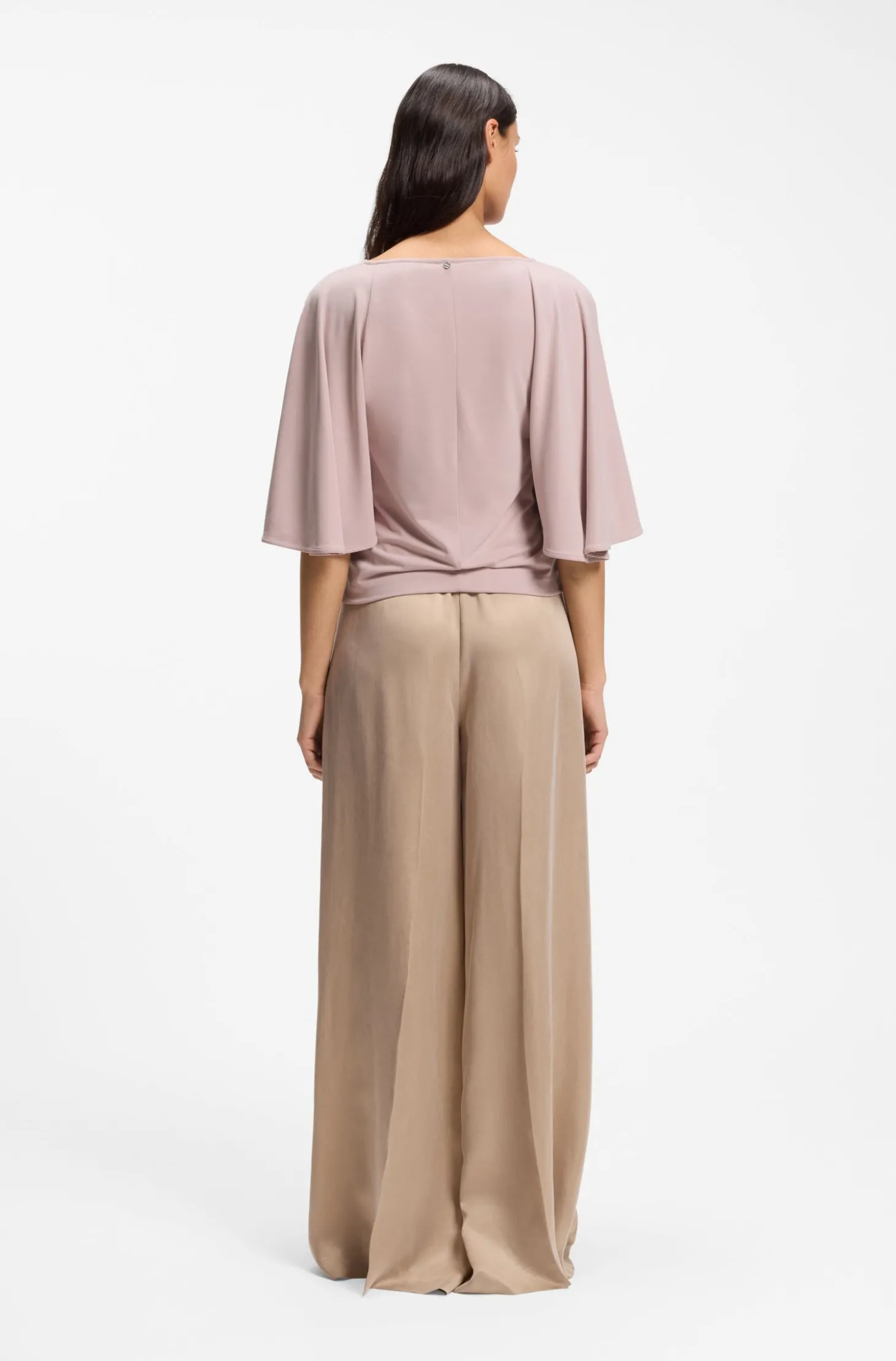 Loose-Fit T-Shirt aus Cupro mit Raglanärmeln
