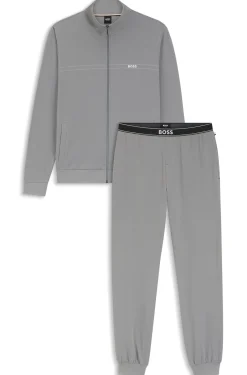 Loungewear-Set aus Stretch-Baumwolle mit Logo-Print