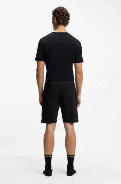 Loungewear-Shorts aus Baumwoll-Terry mit Logo-Print