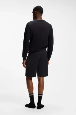 Loungewear-Shorts aus Baumwoll-Terry mit Logo-Print