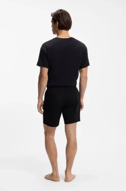 Loungewear-Shorts aus Stretch-Baumwolle mit Logo-Print