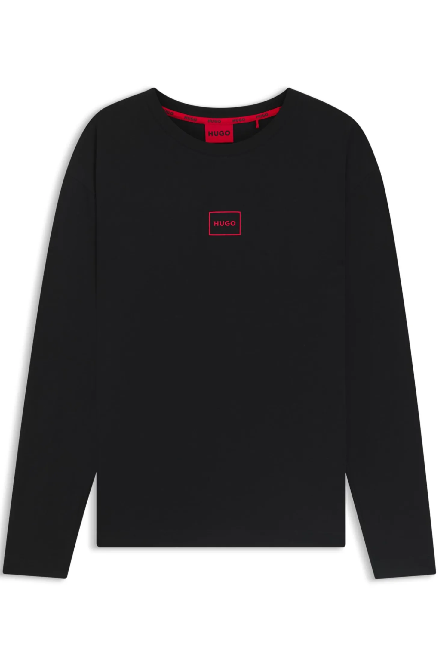 Loungewear-Top aus Stretch-Baumwolle mit Logo