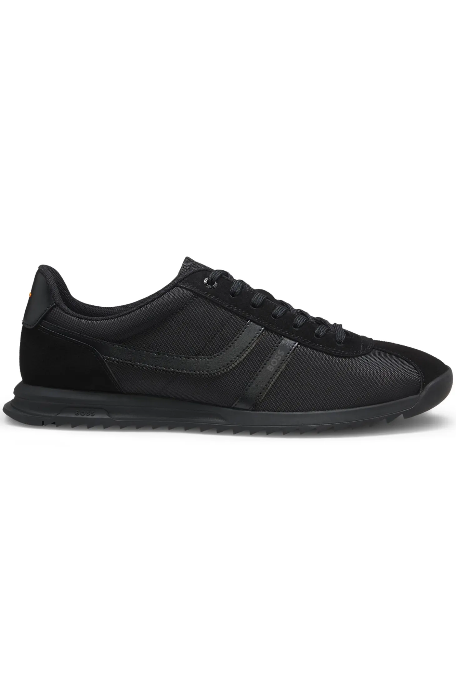 Lowtop Sneakers mit Kunstleder-Details