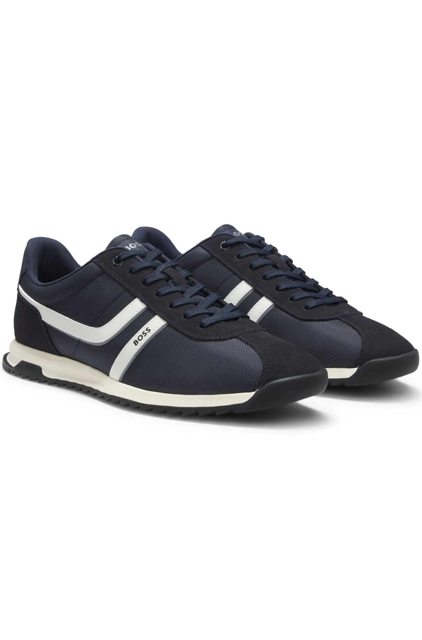 Lowtop Sneakers mit Kunstleder-Details