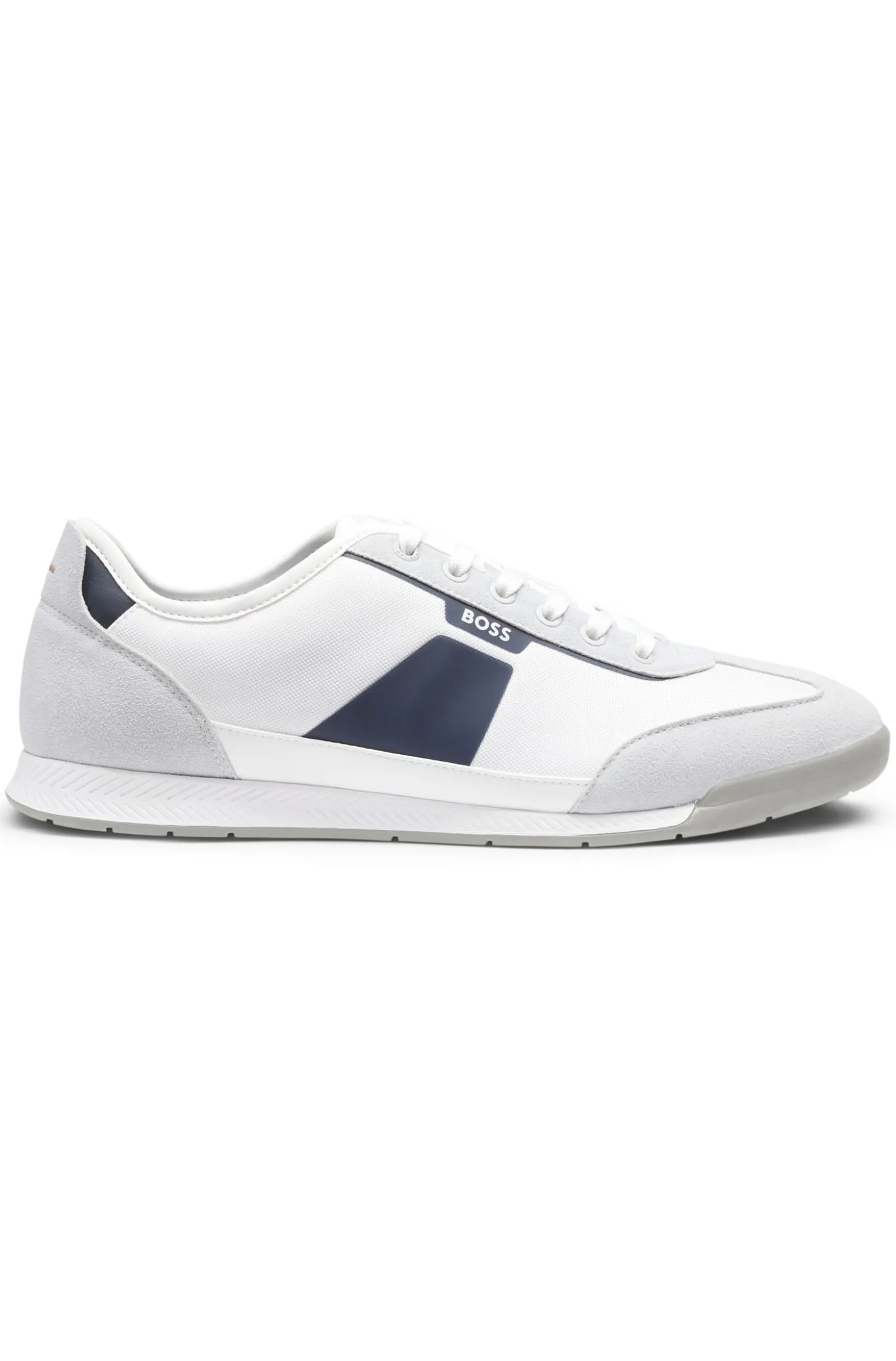 Lowtop Sneakers mit strukturierten Details