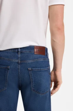 Maine blaue Regular-Fit Jeans aus bequemem Stretch-Denim