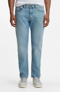 Maine blaue Regular-Fit Jeans aus bequemem Stretch-Denim