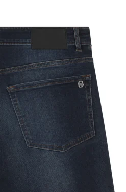 Maine Blauschwarze Regular-Fit Jeans aus softem Motion-Denim