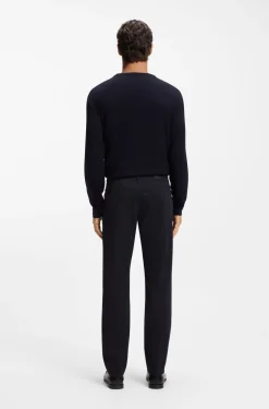 Maine Regular-Fit Hose aus elastischem Baumwoll-Twill