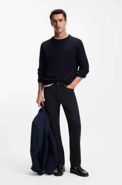 Maine Regular-Fit Hose aus elastischem Baumwoll-Twill