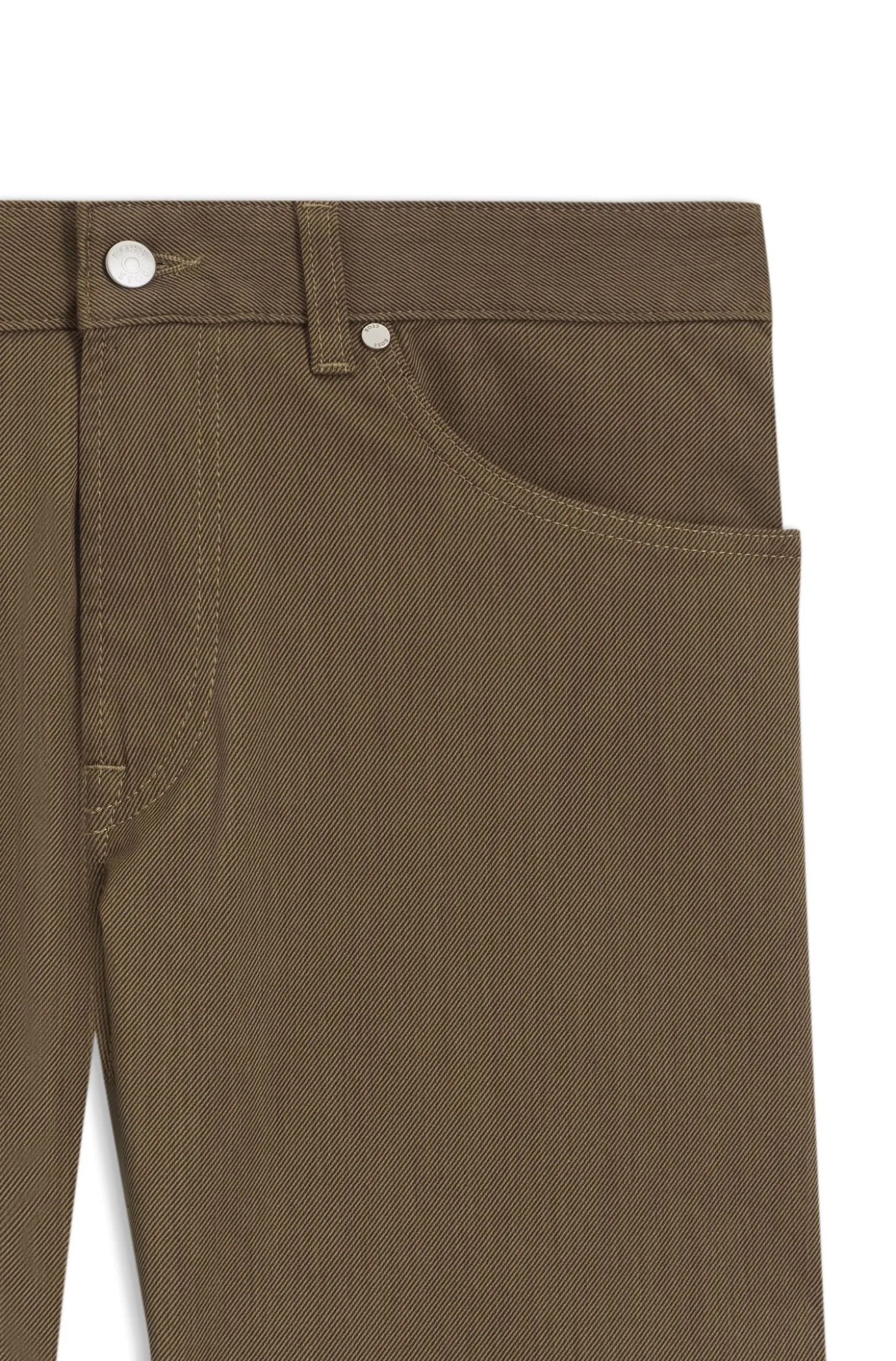 Maine Regular-Fit Hose aus elastischem Baumwoll-Twill