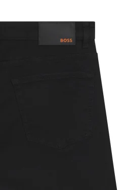 Maine Regular-Fit Jeans aus bequemem Stretch-Denim in Stay-Black