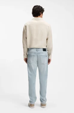 Maine Regular-Fit Jeans aus bequemem blauem Stretch-Denim