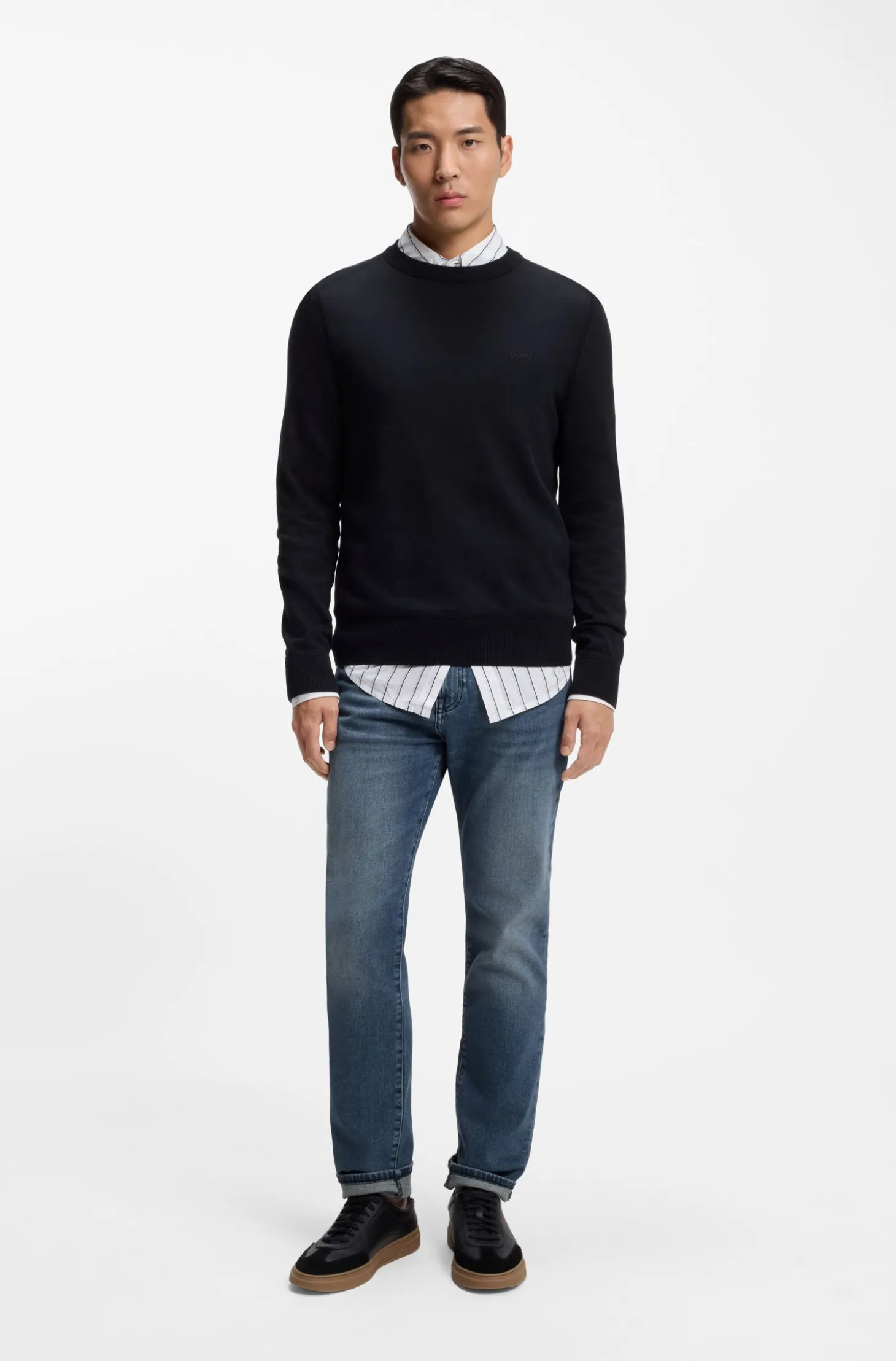 Maine Regular-Fit Jeans aus bequemem Stretch-Denim in Blau