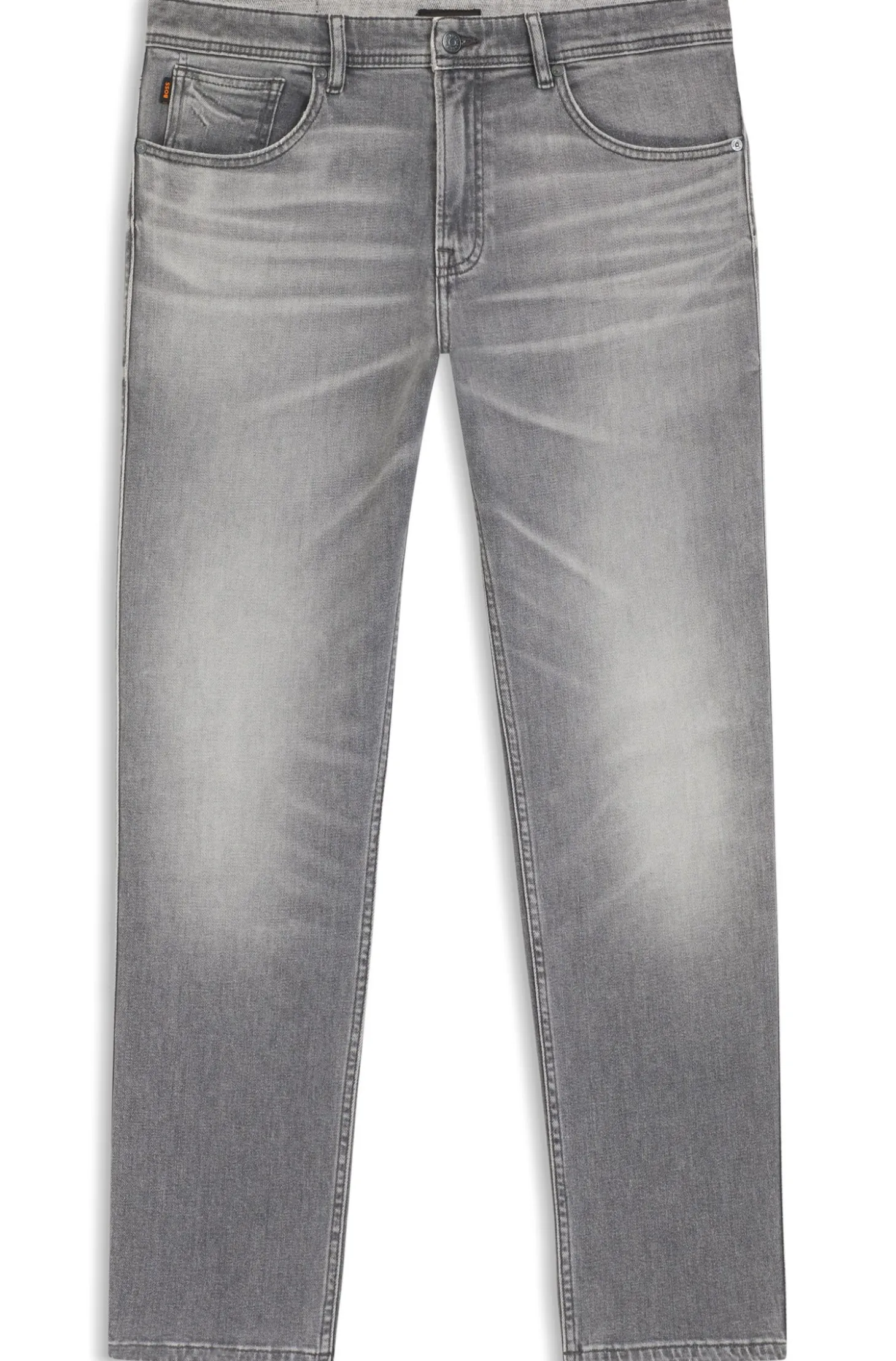 Maine Regular-Fit Jeans aus bequemem Stretch-Denim in Grau