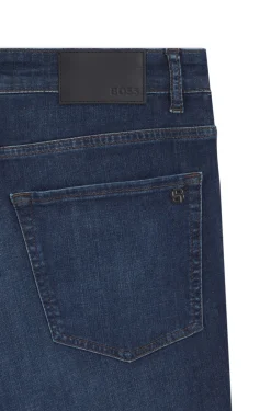 Maine Regular-Fit Jeans aus blauem Soft-Motion-Denim