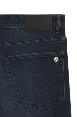 Maine Regular-Fit Jeans aus blauem Super-Stretch-Denim