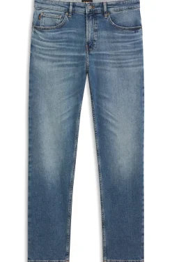 Maine Regular-Fit-Jeans aus blauem Comfort-Stretch-Denim