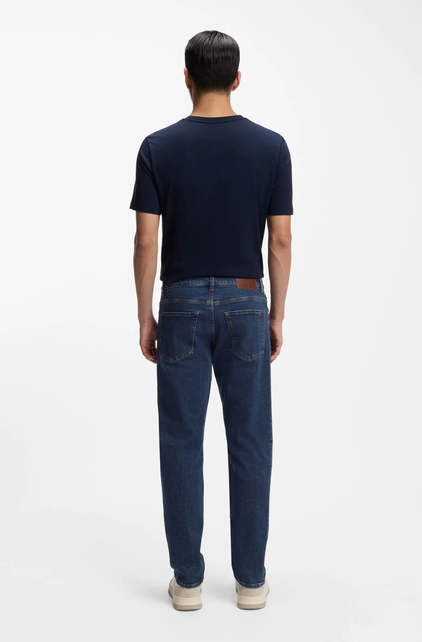 Maine Regular-Fit Jeans aus blauem Stretch-Denim