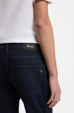 Maine Regular-Fit Jeans aus dunkelblauem Denim