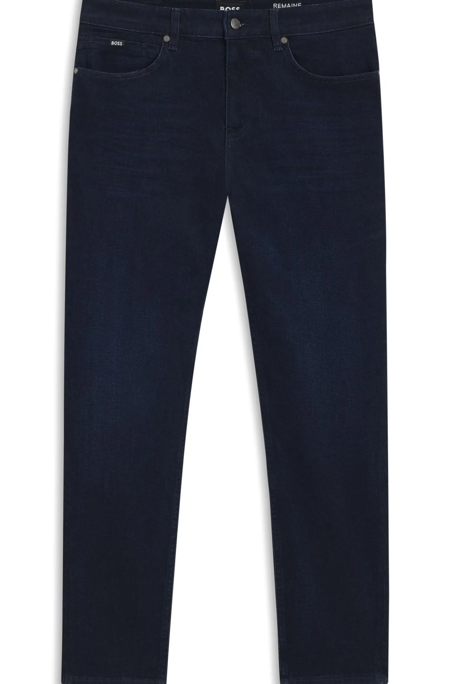 Maine Regular-Fit Jeans aus dunkelblauem Denim
