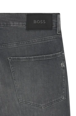 Maine Regular-Fit Jeans aus grauem Stretch-Denim