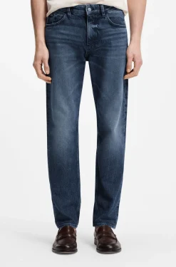 Maine Regular-Fit Jeans aus indigoblauem Denim
