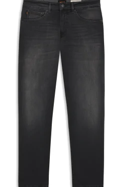 Maine Regular-Fit Jeans aus schwarzem Super-Stretch-Denim