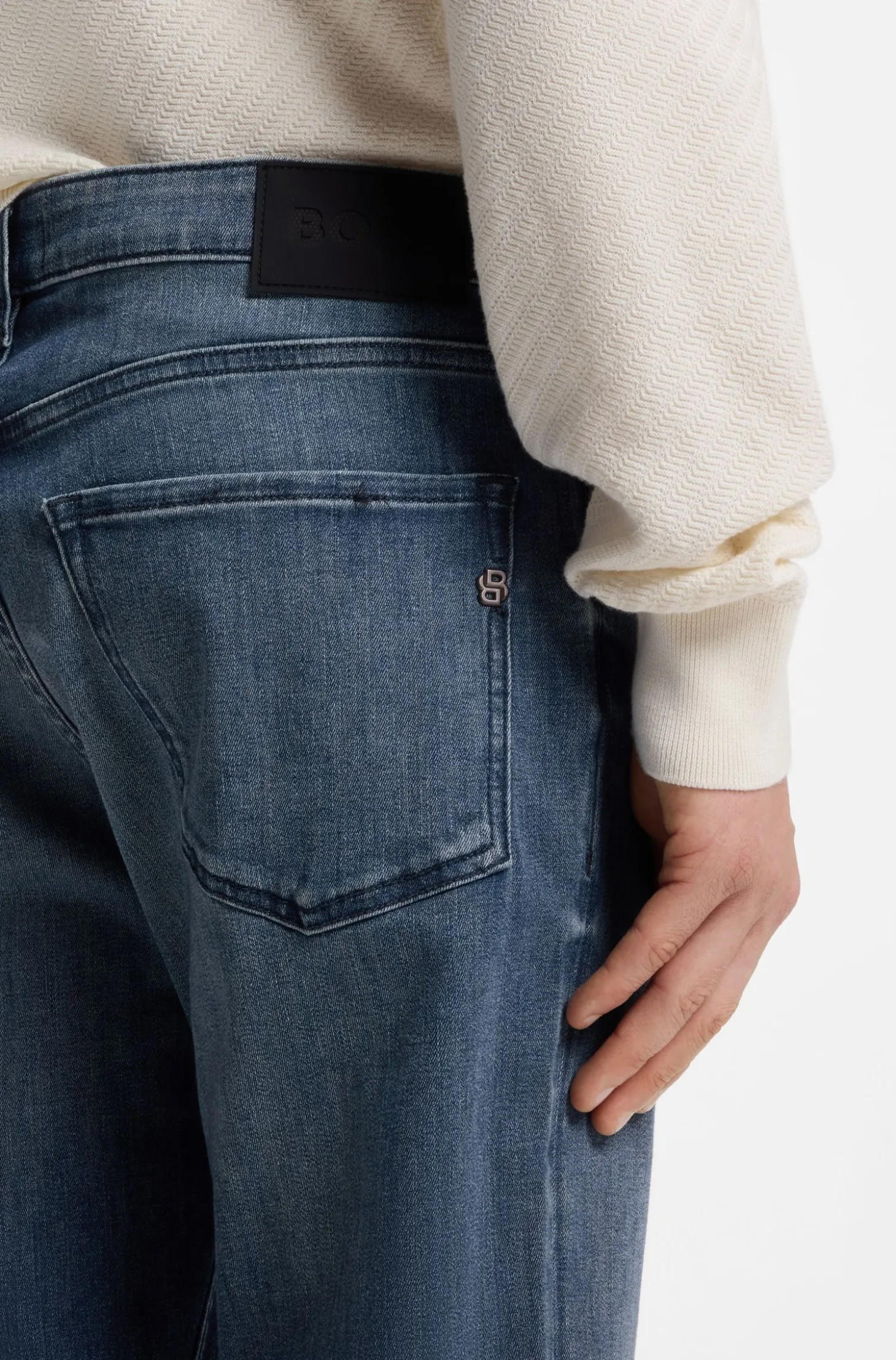 Maine Regular-Fit Jeans aus Stretch-Denim