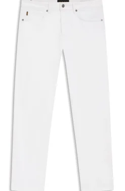 Maine Regular-Fit Jeans aus weißem Soft-Motion-Denim