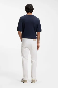 Maine Regular-Fit Jeans aus weißem Soft-Motion-Denim