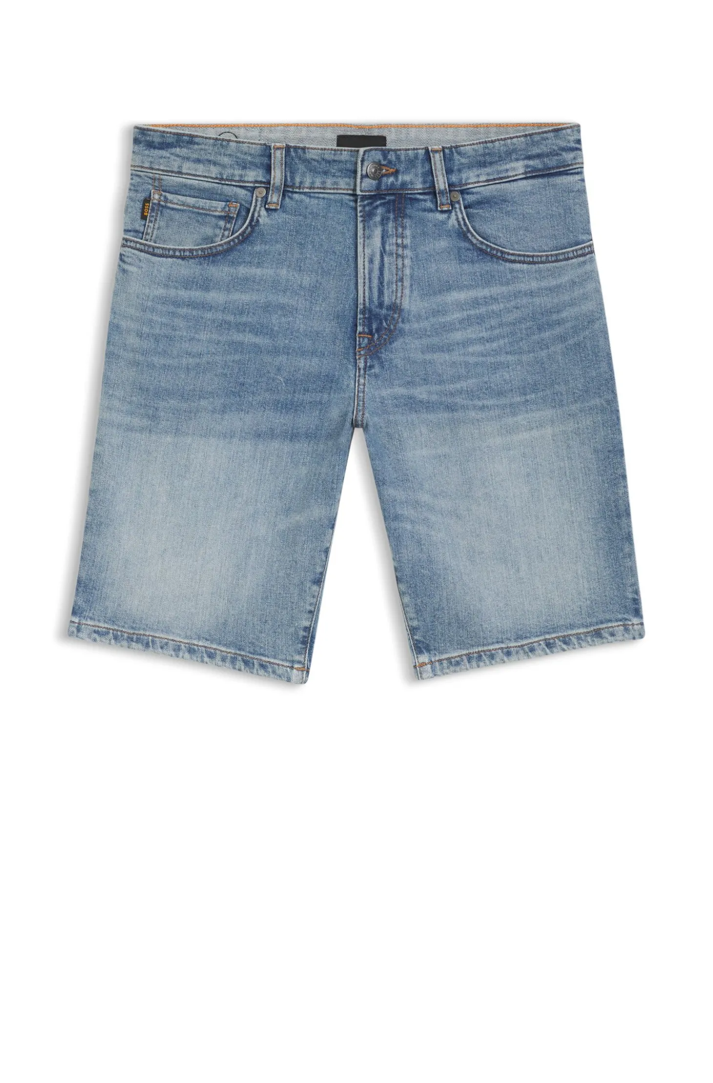 Maine Shorts aus blauem Stretch-Denim