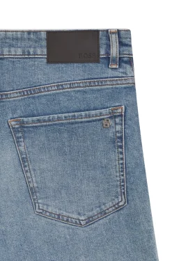 Maine Shorts aus blauem Stretch-Denim