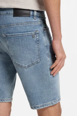 Maine Shorts aus blauem Stretch-Denim