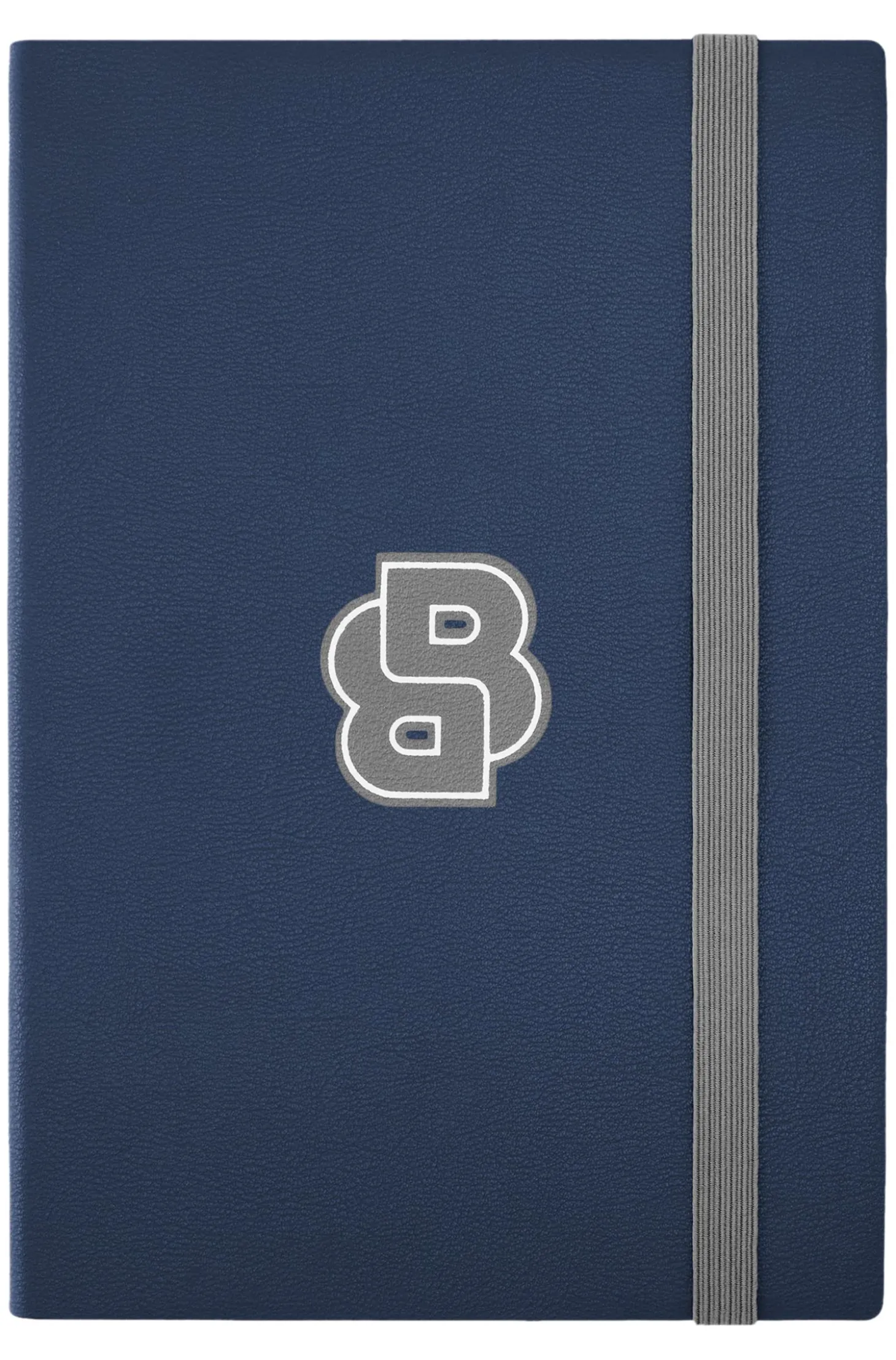 Marineblaues DIN-A5-Notizbuch mit Double-B-Monogramm