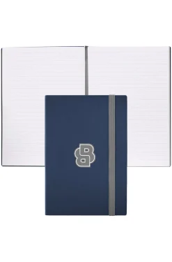 Marineblaues DIN-A5-Notizbuch mit Double-B-Monogramm