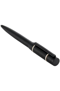 Mattschwarzer Kugelschreiber mit Double-B-Monogramm