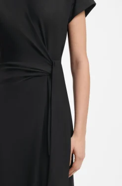 Midikleid aus Jersey mit Knoten