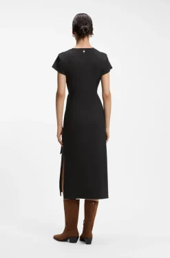 Midikleid aus Jersey mit Knoten