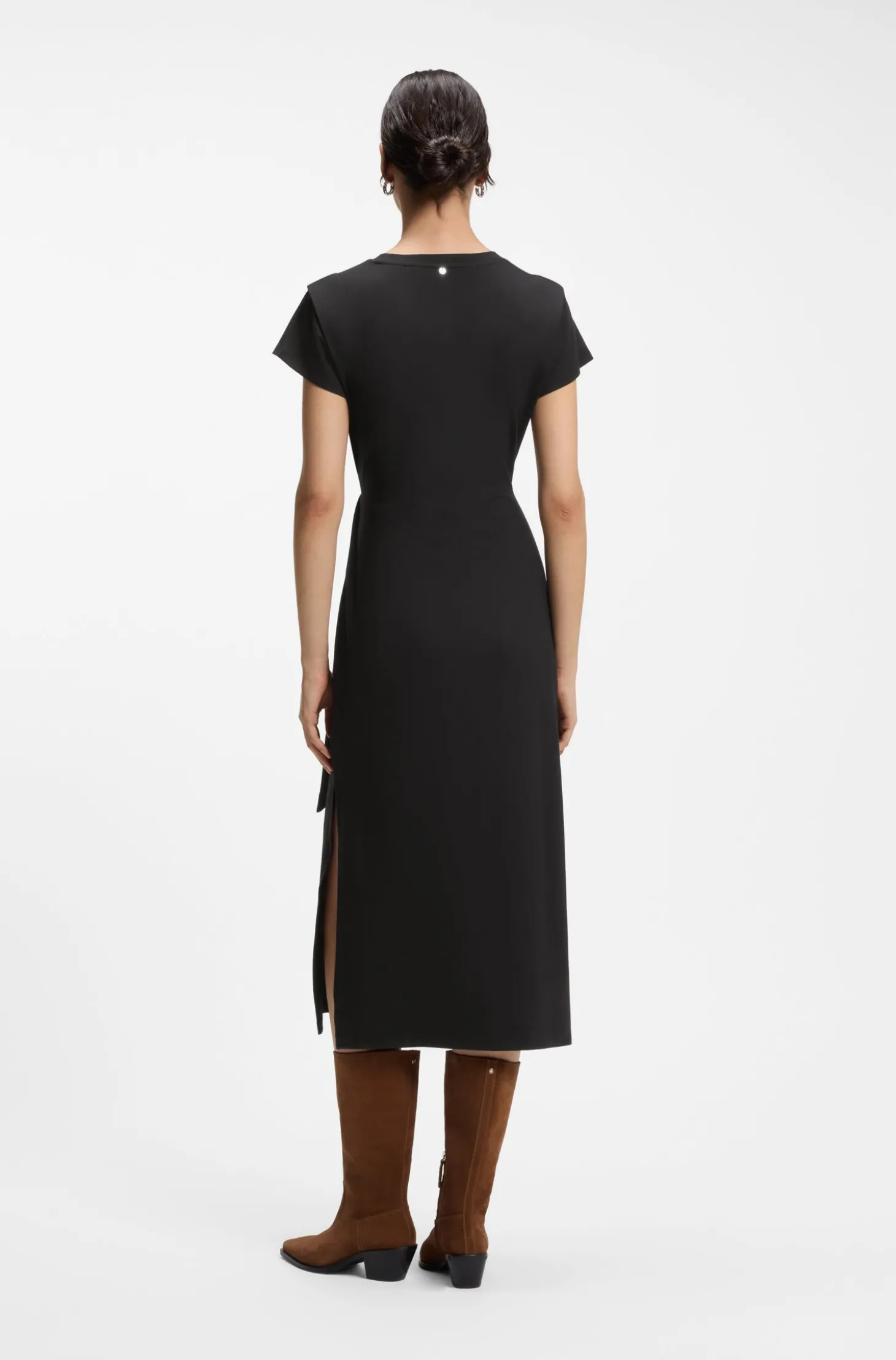 Midikleid aus Jersey mit Knoten