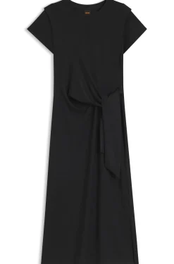 Midikleid aus Jersey mit Knoten