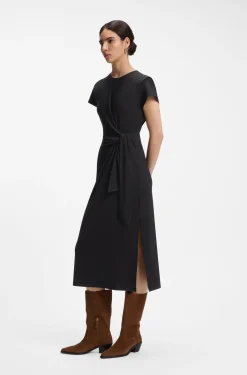 Midikleid aus Jersey mit Knoten